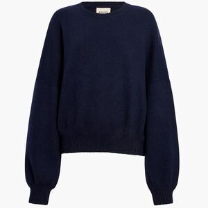 NWT Khaite Margaux Cashmere Sweater in Midnight Navy – Women's Small Oversized